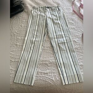 Zac and Rachel ankle pull on pant, size 6, navy and white.